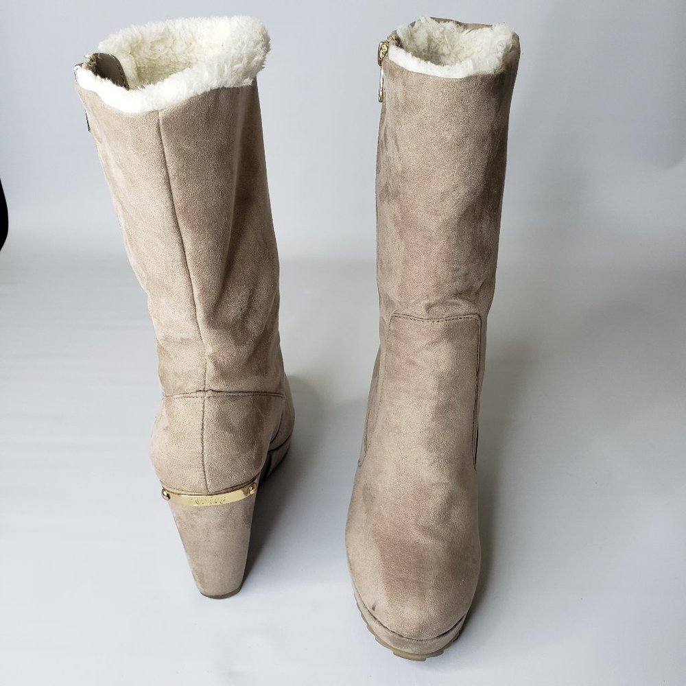 Juicy Couture Taupe Kasia Wedge Boots/Booties 8 - Picture 8 of 16